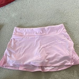 lululemon play off the pleats skirt - pink - size 8